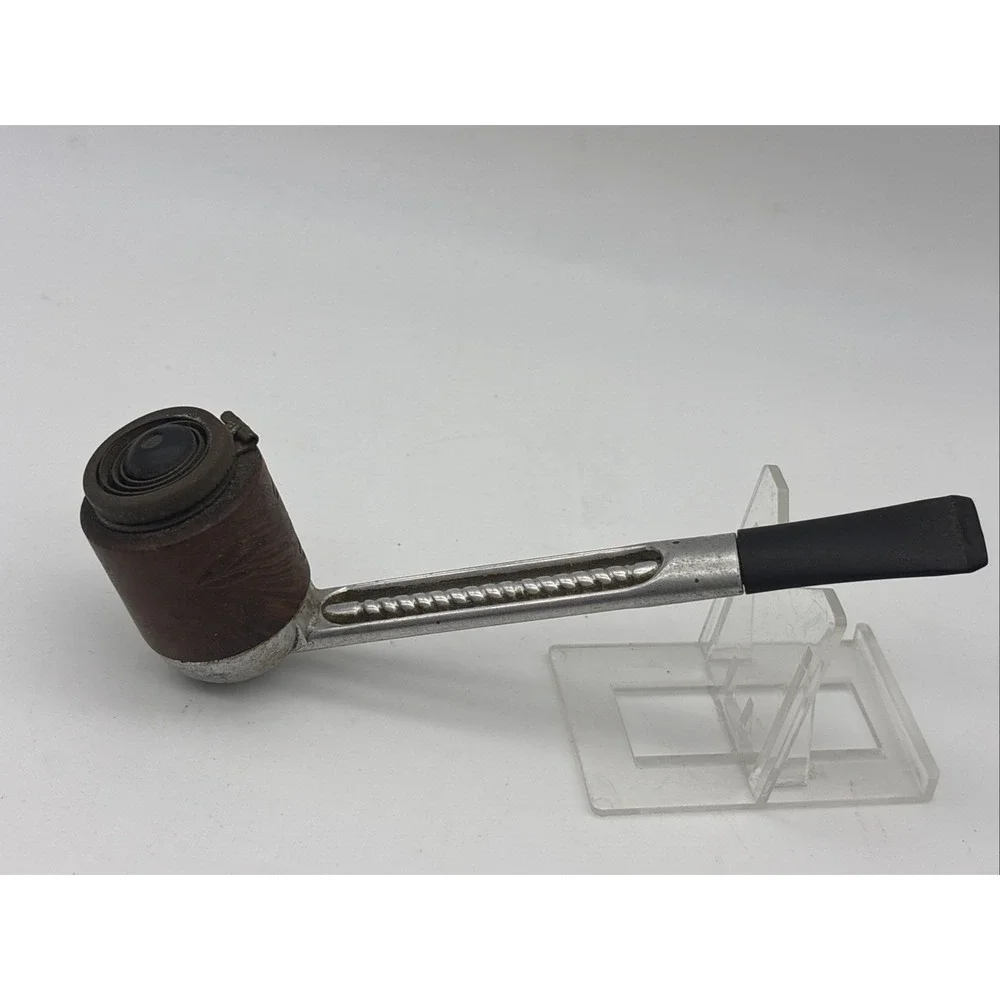 Vtg Collectible Falcon 1 Aluminum Radiator Tobacco Pipe W/ Stand - Read